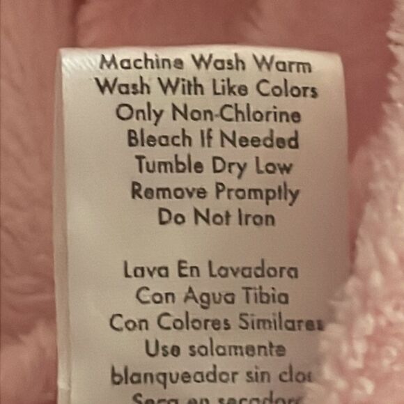 NWOT 0-3 mo C.J.P. pink SUPER SOFT fleece long sleeve button down jacket coat - Picture 14 of 14